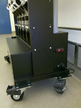 The cooling unit housed at the base of the Chiller System